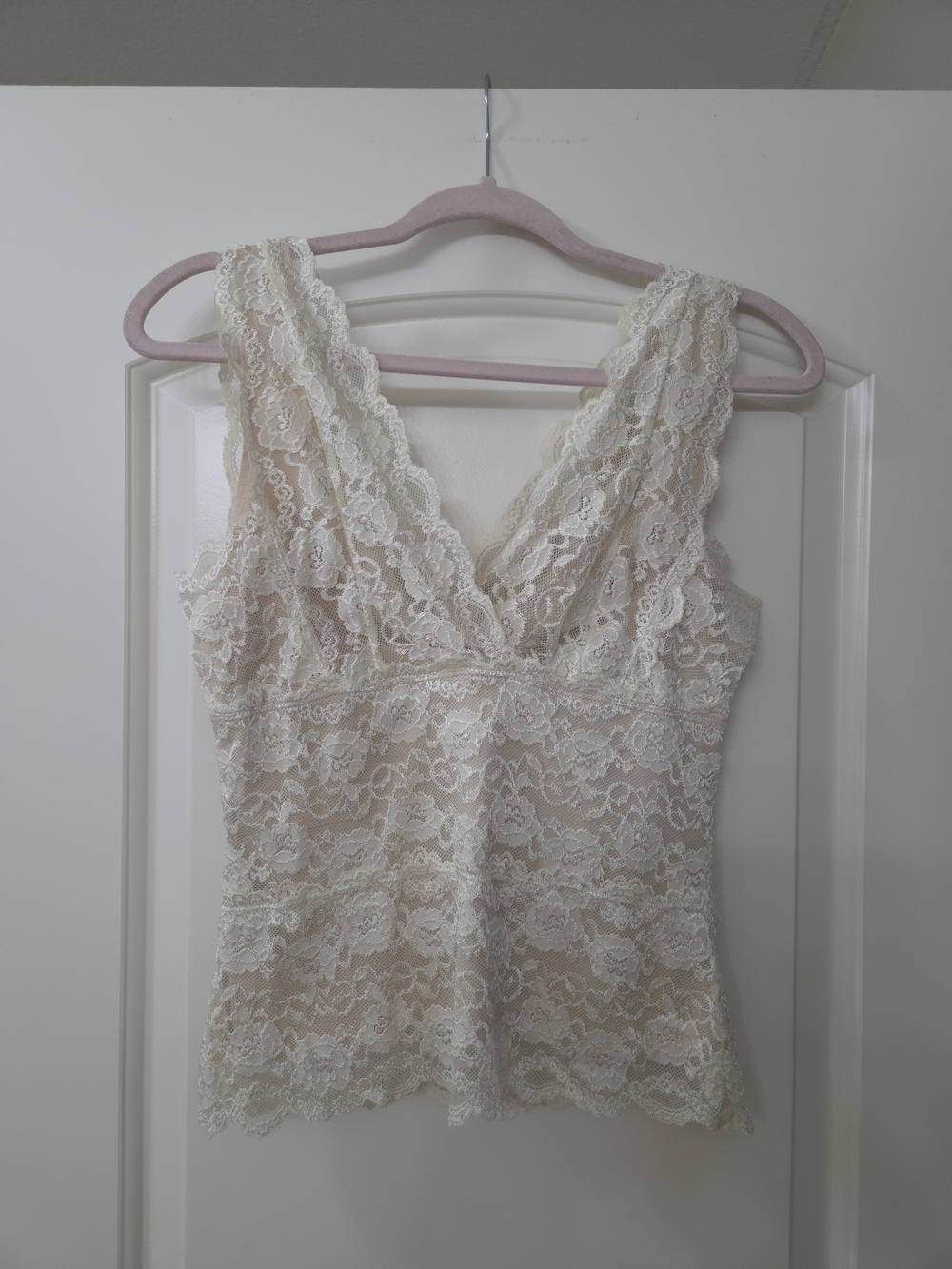 George Cream Lace Trim  Camisole